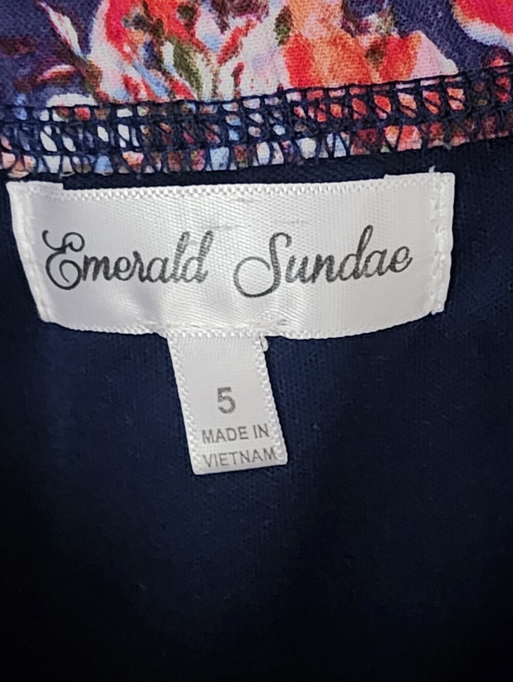 Emerald Sundae Sun Dress In Blues & Pinks Jr Sz 5 - Picture 8 of 10